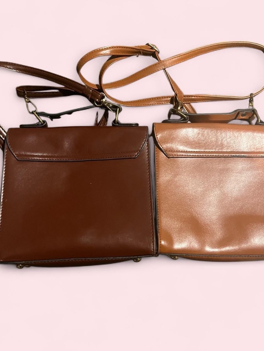 Two Brown Satchel Bags - Picture 2 of 4